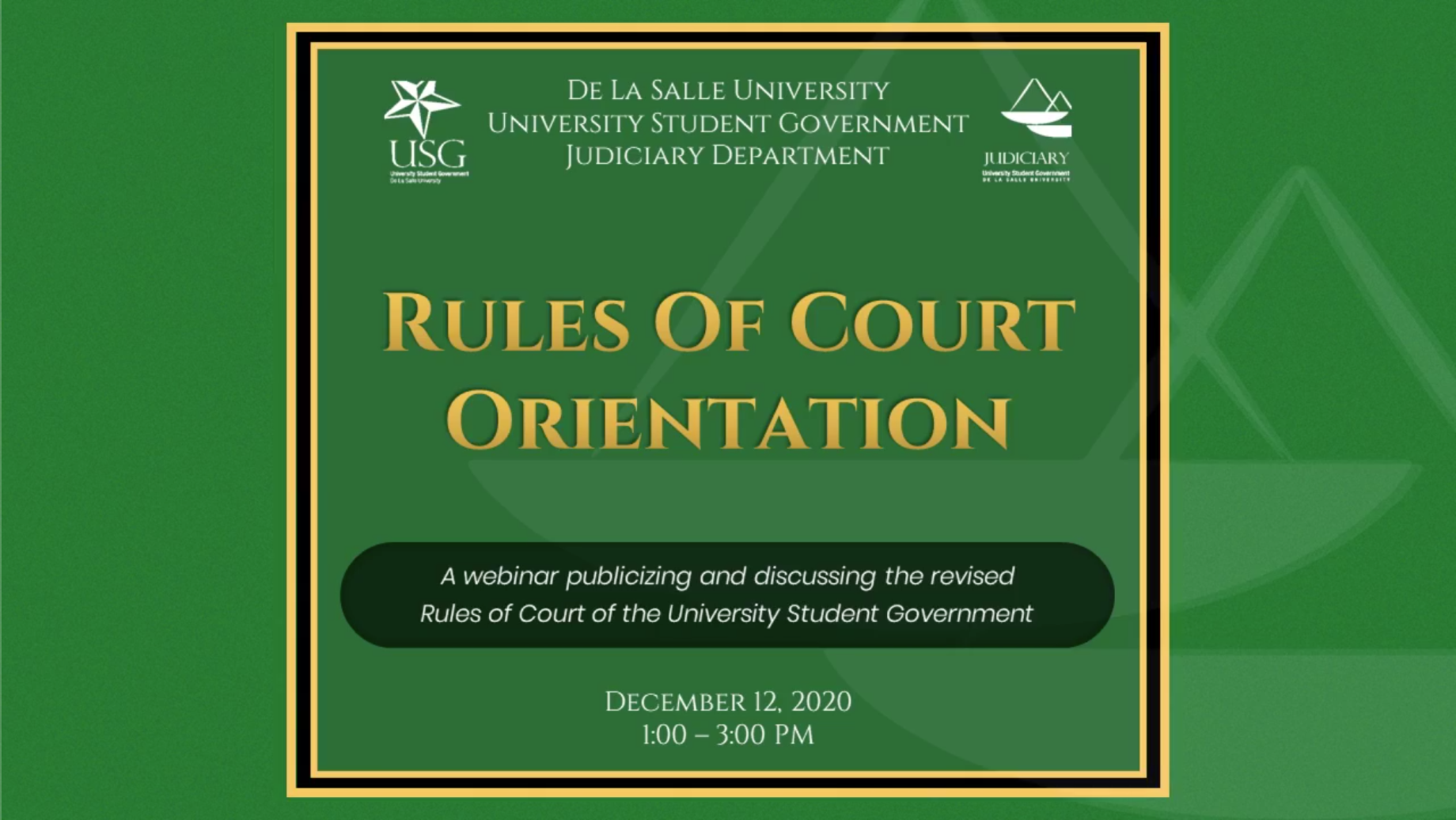 Read more about the article Pagpapaigting sa proseso ng hudikatura: Rules of Court, hinimay ng USG-JD