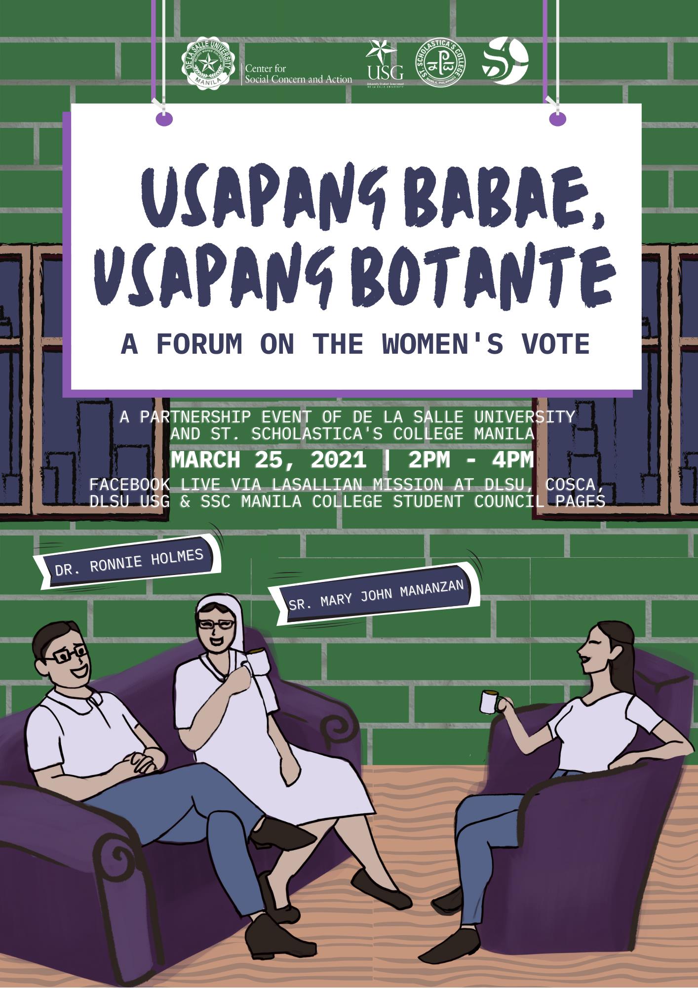Read more about the article Kapangyarihan ng kababaihan, simbolo ng katatagan: Talakayan ukol sa karapatan ng kababaihan sa pagboto, pinangunahan ng DLSU at SSC Manila