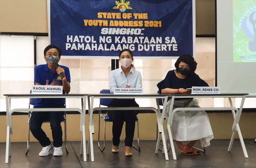 Tinig ng pagtindig: Panawagan ng kabataan, pinaalingawngaw sa State of the Youth Address 2021