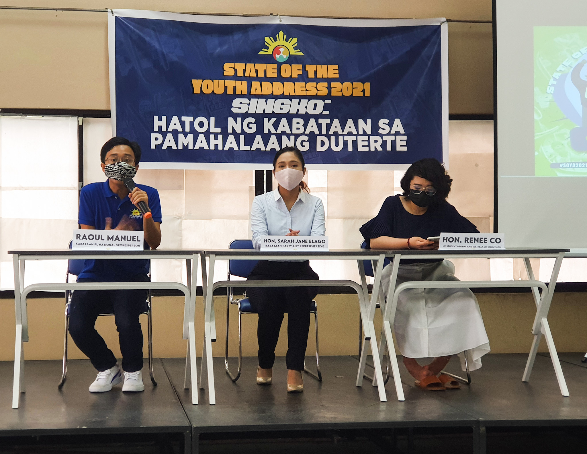 Read more about the article Tinig ng pagtindig: Panawagan ng kabataan, pinaalingawngaw sa State of the Youth Address 2021