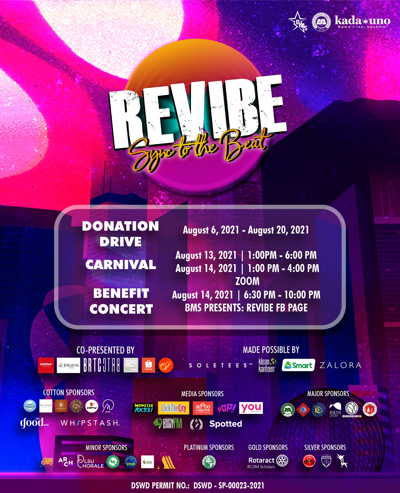 #VibeWithAPurpose: REVIBE Sync to the Beat, inihandog ng BMS