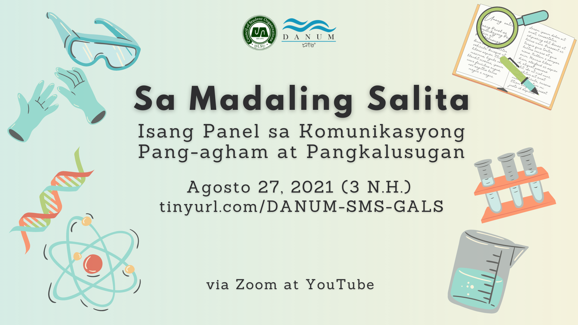 Read more about the article Halaga ng wika sa larangan ng agham at kalusugan, binusisi ng DANUM sa isang talakayan