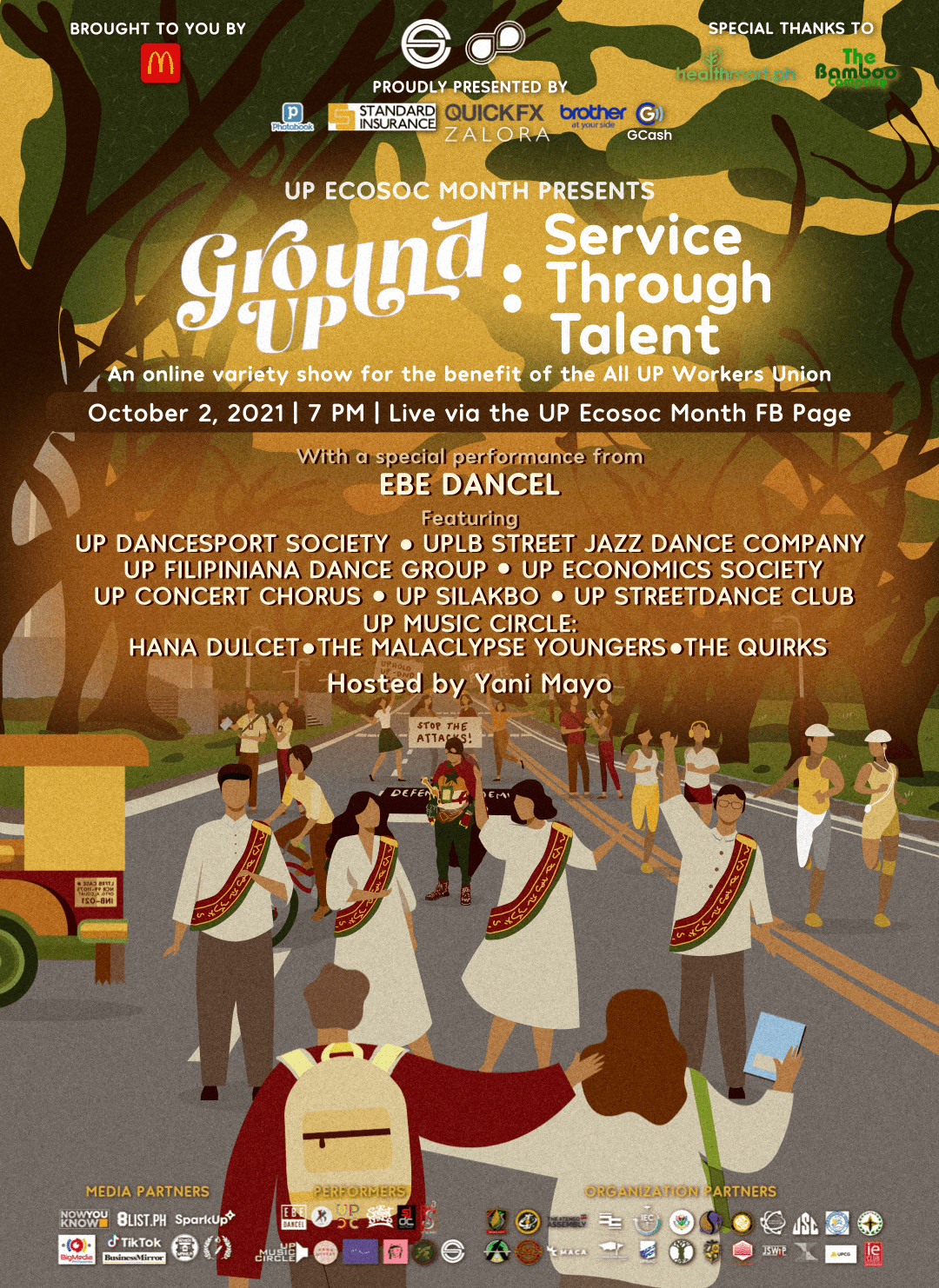 Inihahandog ng UP Economics Society ang Ground UP: Service Through Talent