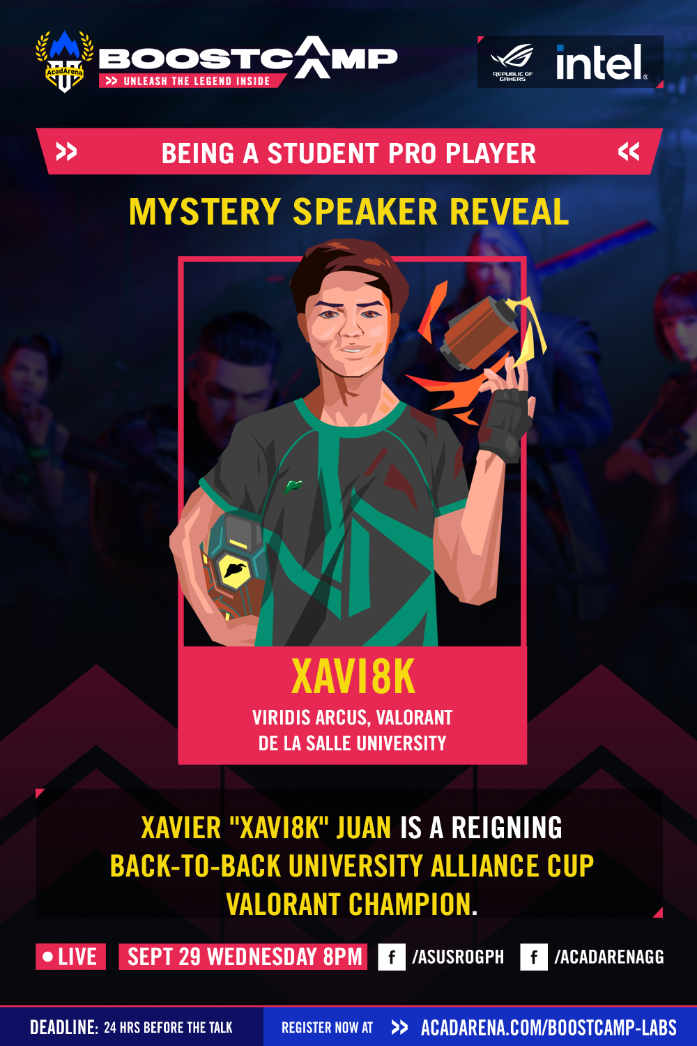 Read more about the article Kuwentong student pro-player ni Raid Boss xavi8k, ibinahagi sa ASUS Republic of Gamers Boostcamp Labs