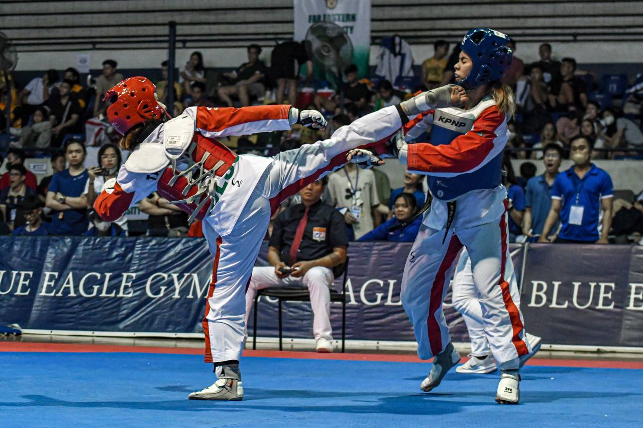 Read more about the article Green at Lady Jins, nagpakitang-gilas sa unang araw ng UAAP S85 Taekwondo Kyorugi Tournament!