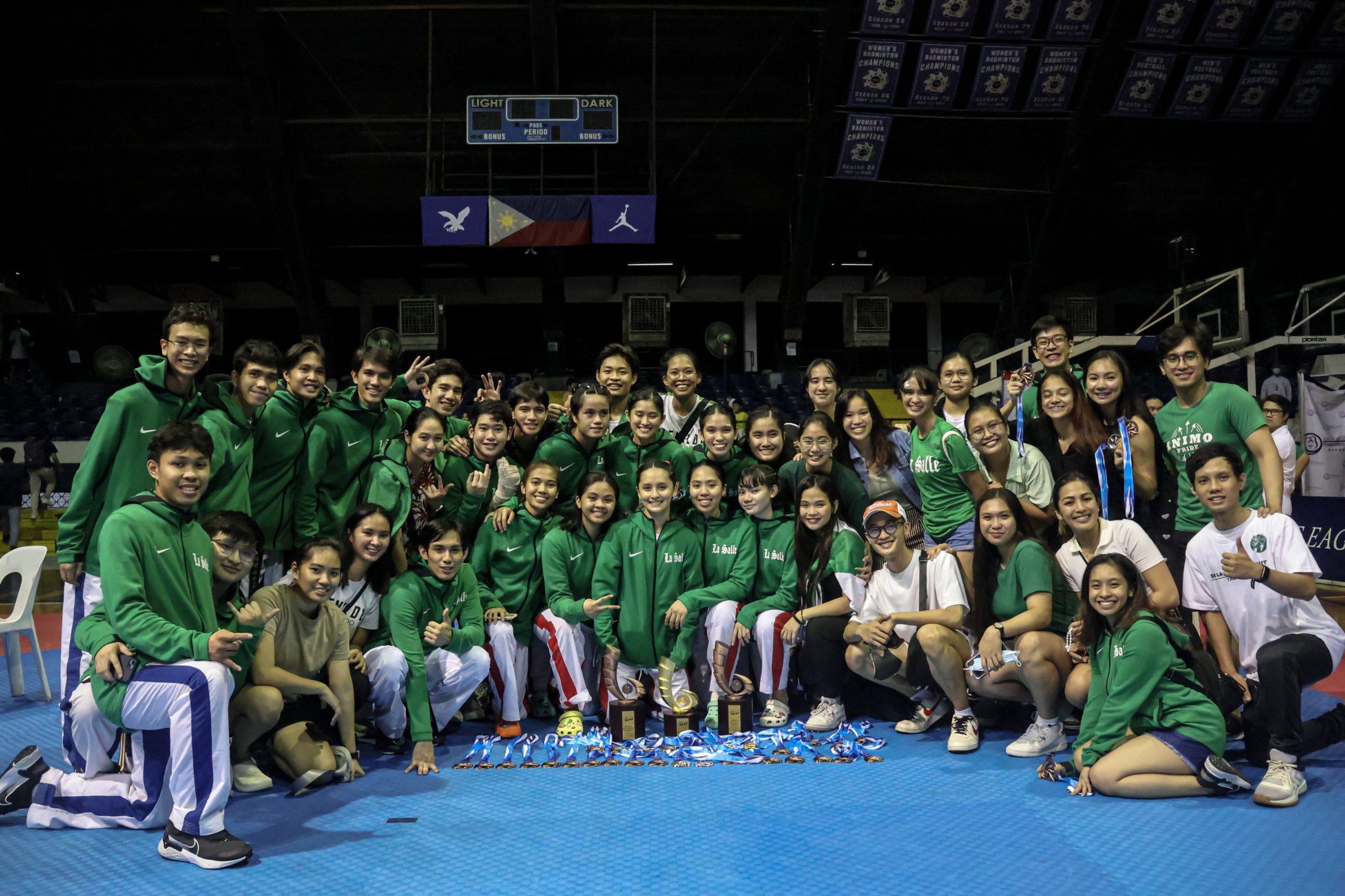 Read more about the article Green at Lady Jins, nagpasiklab sa huling araw ng UAAP S85 Taekwondo Kyorugi Tournament!