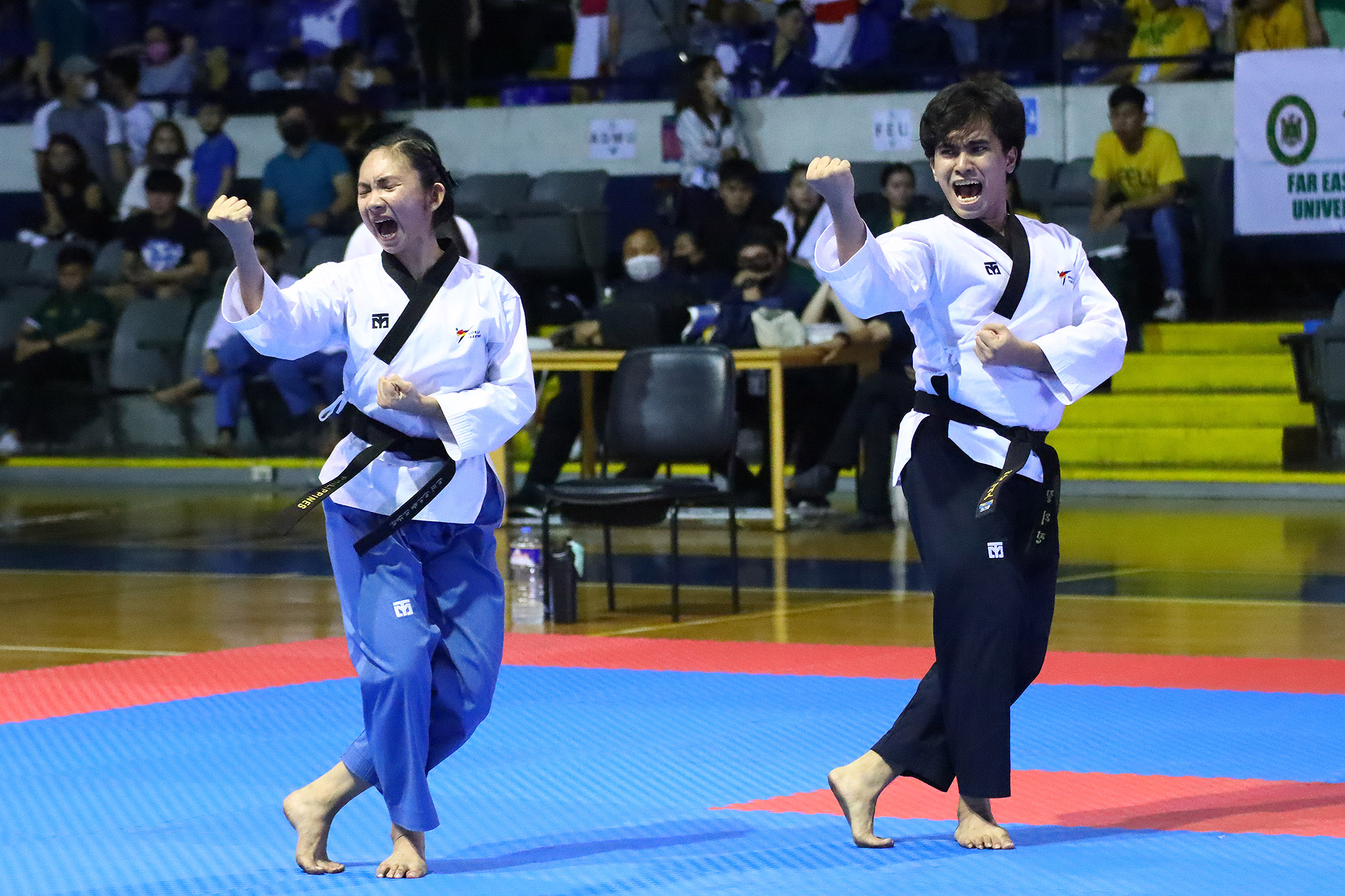 Read more about the article Green at Lady Jins, lumapag sa ikaapat na puwesto ng UAAP Season 85 Taekwondo Poomsae Championships