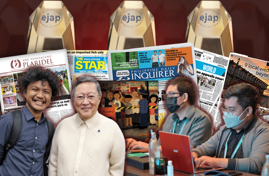 Mga senyor na punong patnugot ng Ang Pahayagang Plaridel, nagpakitang-gilas sa 31st EJAP-Ayala Business Journalism Awards