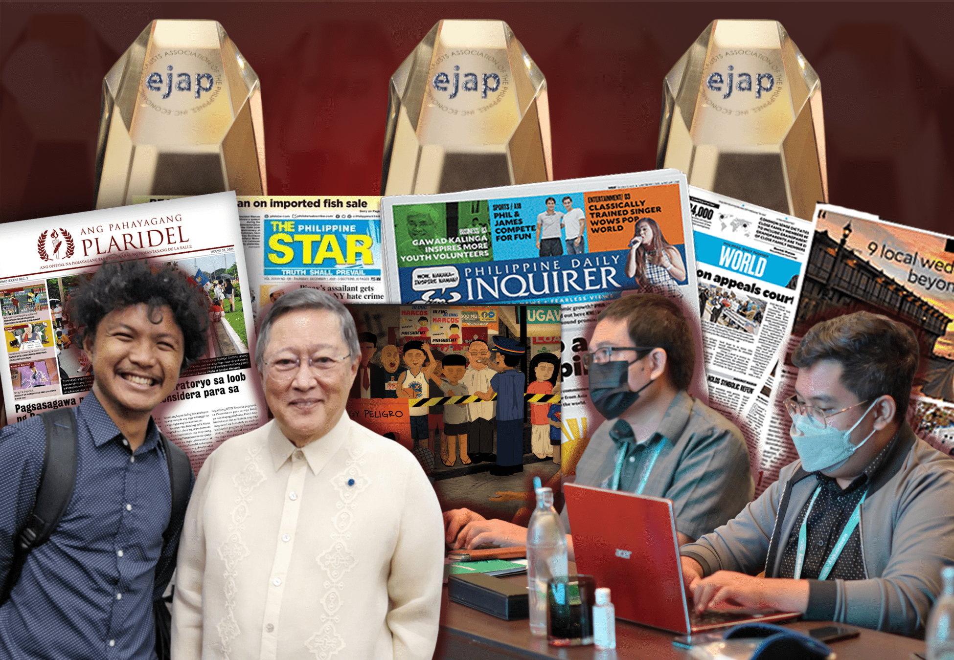 Read more about the article Mga senyor na punong patnugot ng Ang Pahayagang Plaridel, nagpakitang-gilas sa 31st EJAP-Ayala Business Journalism Awards