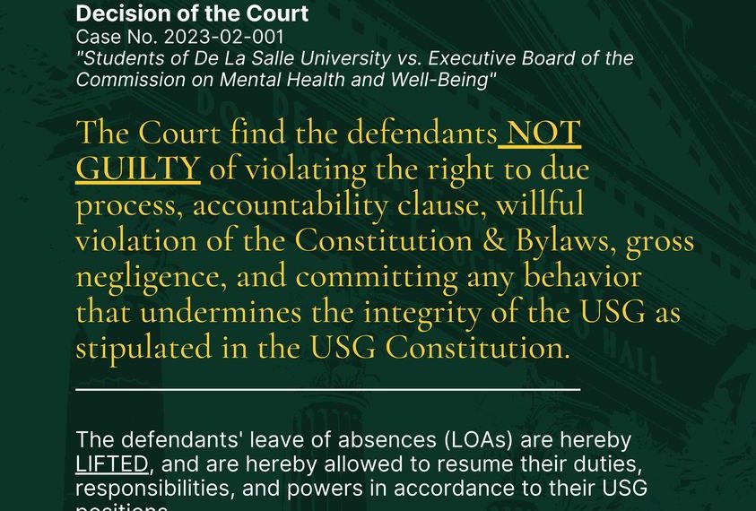 Absuweltong hatol ng USG Judiciary sa kaso ng CMWH, binigyang-pansin