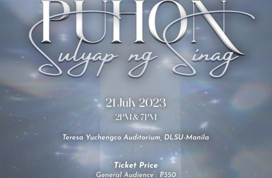 Puhon: Sulyap ng Sinag, binigyang-tinig ng De La Salle Innersoul bilang paggunita sa kanilang ika-26 na anibersaryo