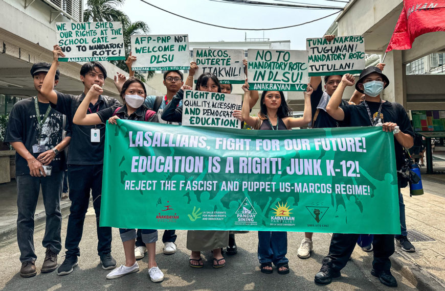 Pagmulat sa bangungot ng nakaraan: Kilos-protesta, ikinasa sa DLSU bilang paggunita sa ika-51 na anibersaryo ng Batas Militar