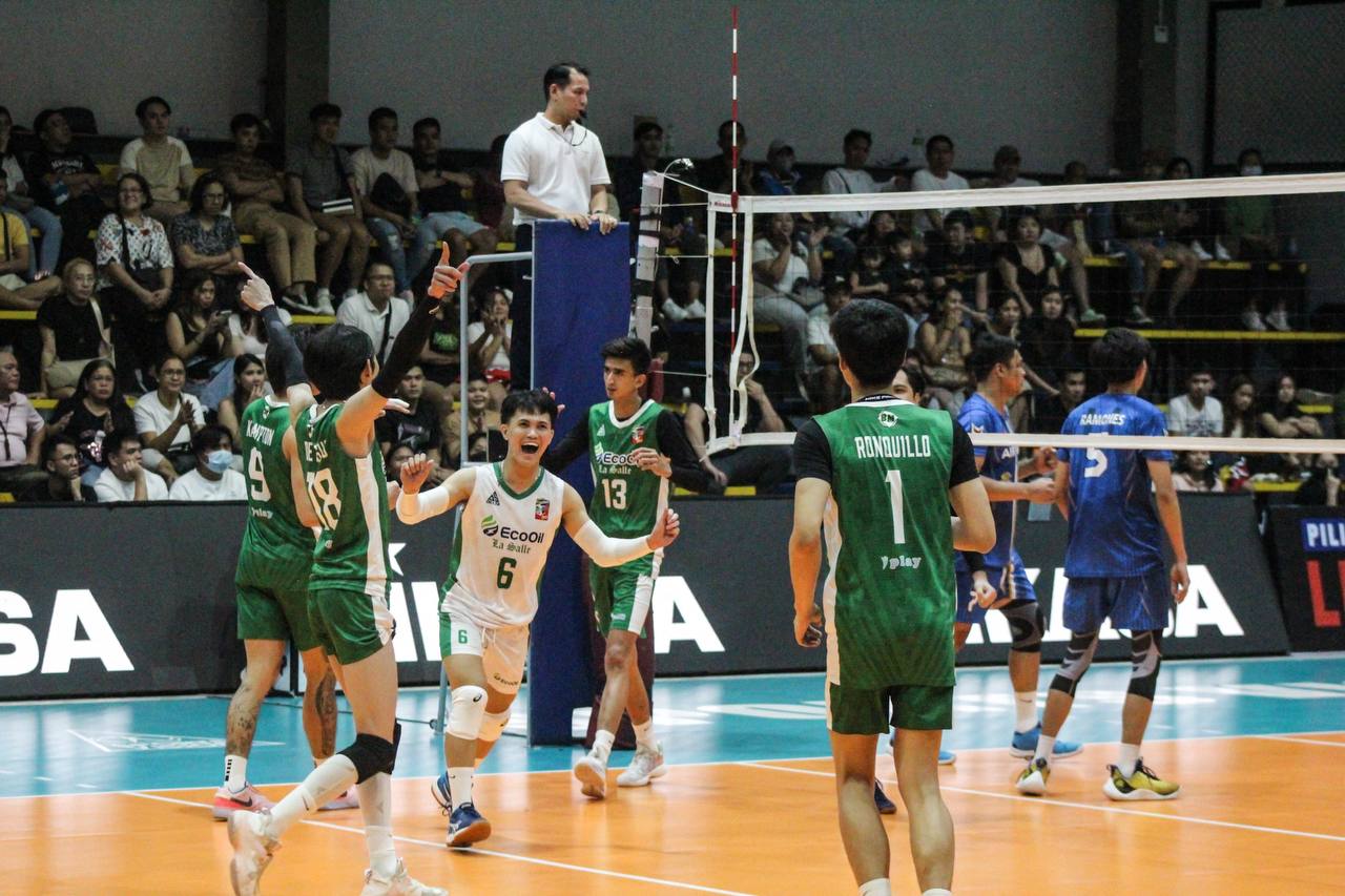 Read more about the article Green Spikers, hindi nagpatangay sa Airmen sa Spikers’ Turf