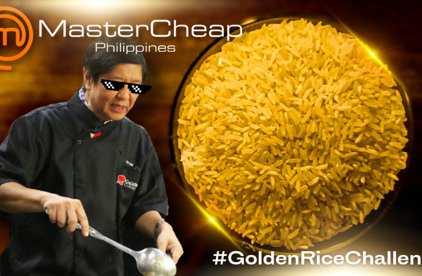 [SPOOF] #GoldenRiceChallenge: Ang pasistang gabay sa pagsaing ni Totoy Macoy Jr.