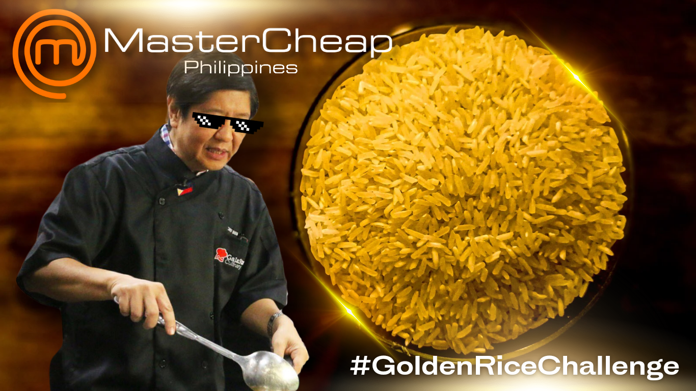 [SPOOF] #GoldenRiceChallenge: Ang pasistang gabay sa pagsaing ni Totoy Macoy Jr.