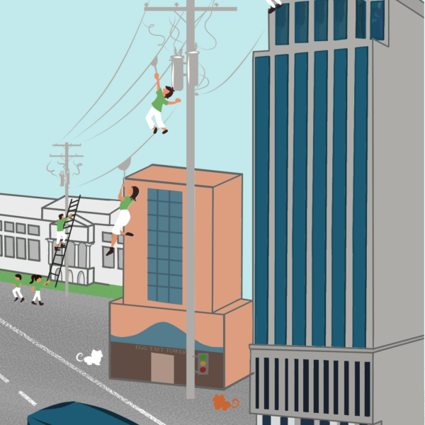 [SPOOF] Pagoda no more: Pamayanang Lasalyano, makalilipad na gamit ang bagong zipline sa DLSU