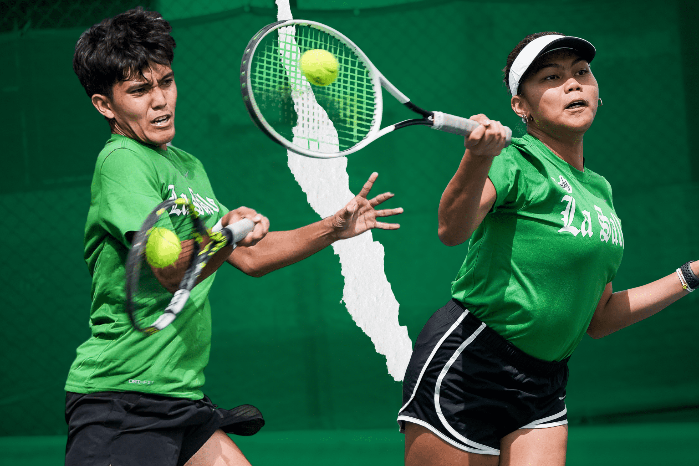 Read more about the article Green at Lady Tennisters, lumagapak sa lusak